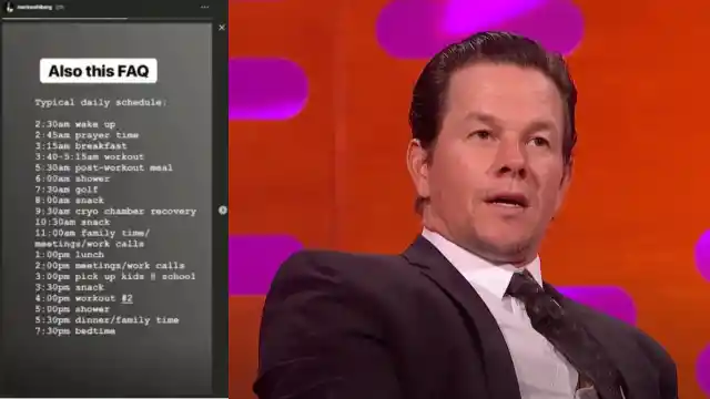 Mark Wahlberg’s morning routine