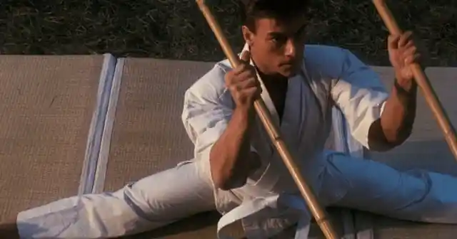 Van Damme does the splits seven times in the course of the movie