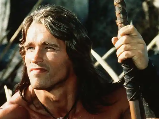 Arnold Schwarzenegger needed 40 stitches after his first day shooting on Conan the Barbarian