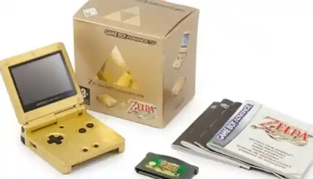 Gold Legend of Zelda Game Boy Advance SP - $20,000
