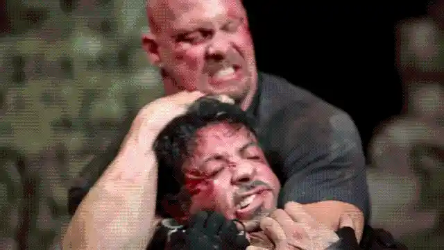 Sylvester Stallone’s neck was almost broken by Steve Austin on The Expendables