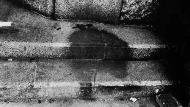 Shadow etched in stone