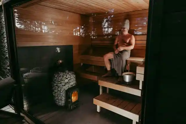 Hit the sauna and steam room