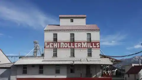 The Lehi Roller Mills grain house is still operational