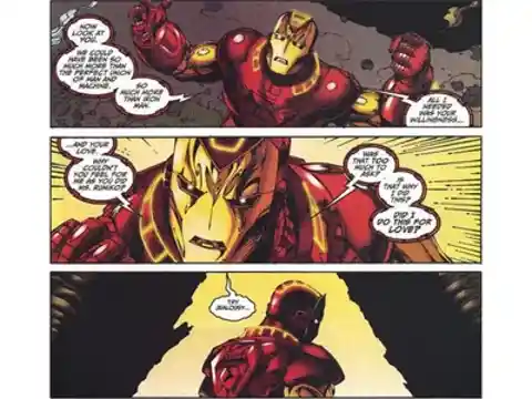When Iron Man’s armor became sentient and fell in love with him