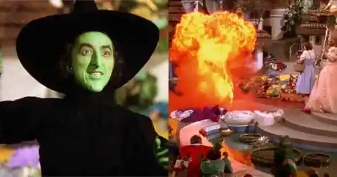 Margaret Hamilton was left with burns on The Wizard of Oz