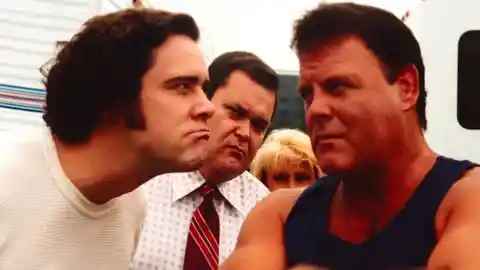 Jim Carrey and Jerry Lawler (Man on the Moon)