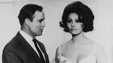 Sophia Loren and Marlon Brando (A Countess from Hong Kong)
