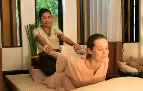 Traditional Thai massage can relieve tension
