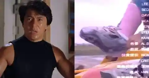 Jackie Chan had his leg in a cast for most of Rumble in the Bronx