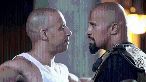 Dwayne Johnson and Vin Diesel (the Fast &amp; Furious movies)