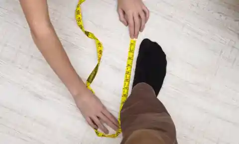 Wearing the same shoe size