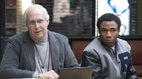 Chevy Chase and Donald Glover (Community)