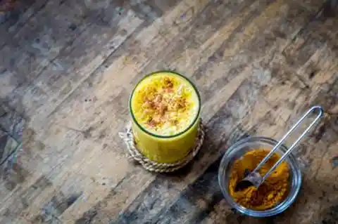 Indian Ayurveda recommends drinking golden milk to reduce inflammation