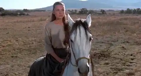 Audrey Hepburn suffered a miscarriage after being thrown from a horse on The Unforgiven